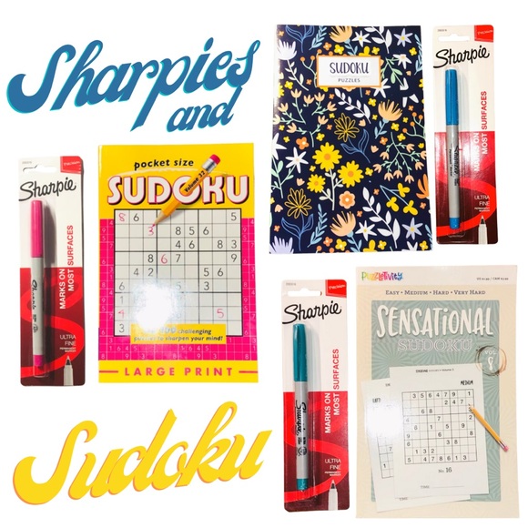 Sharpie Other - Sudoku & Sharpie Pens Bundle NWT